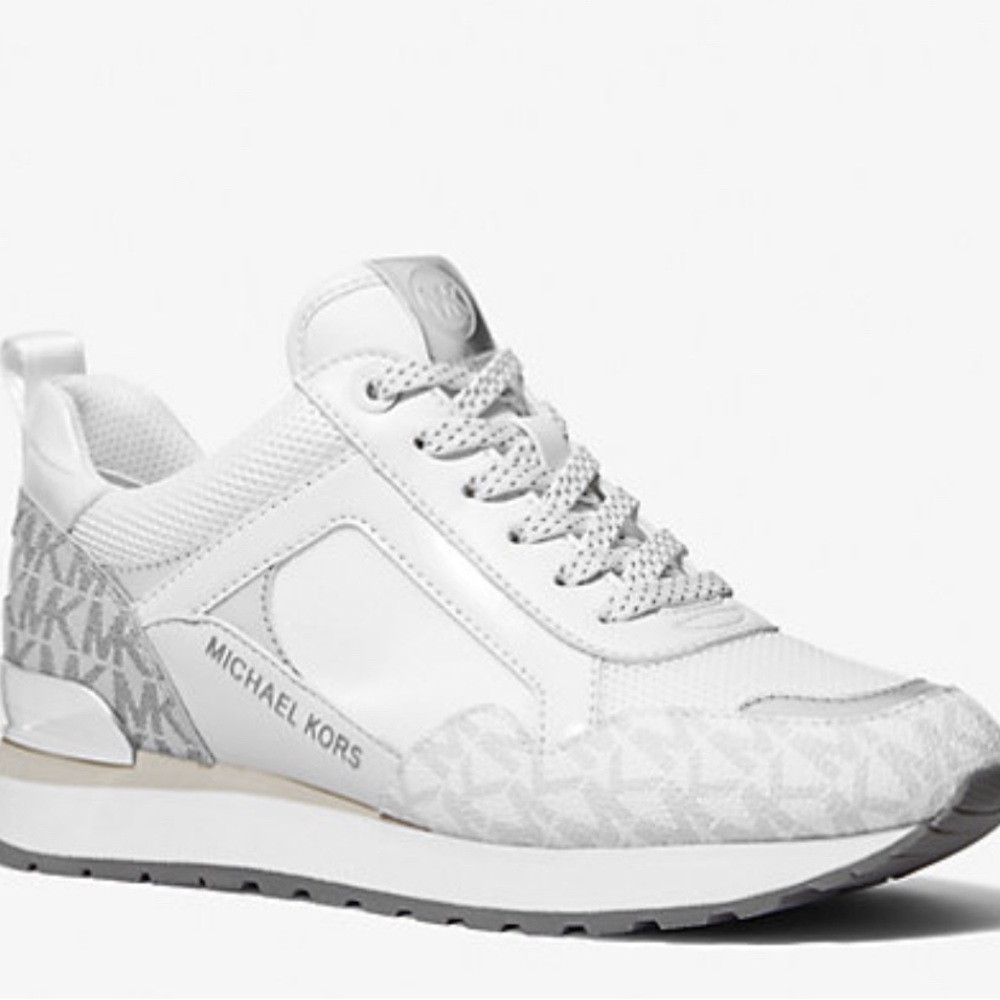 Michael Kors White and Gray Women's Sneakers